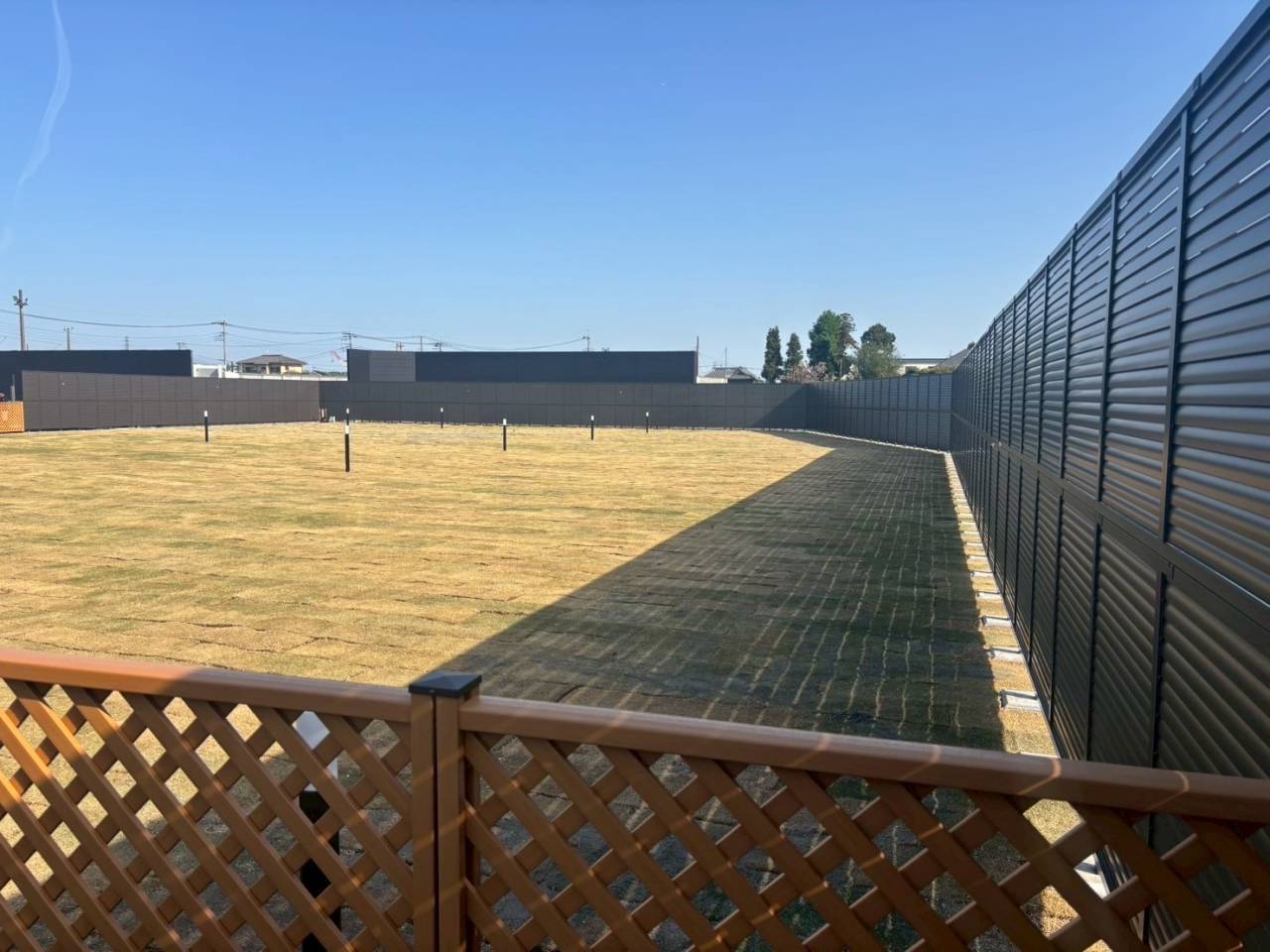 埼玉県三郷市　ドッグラン施工