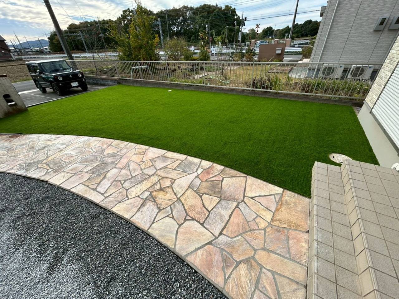 栃木県栃木市　雑草対策工事