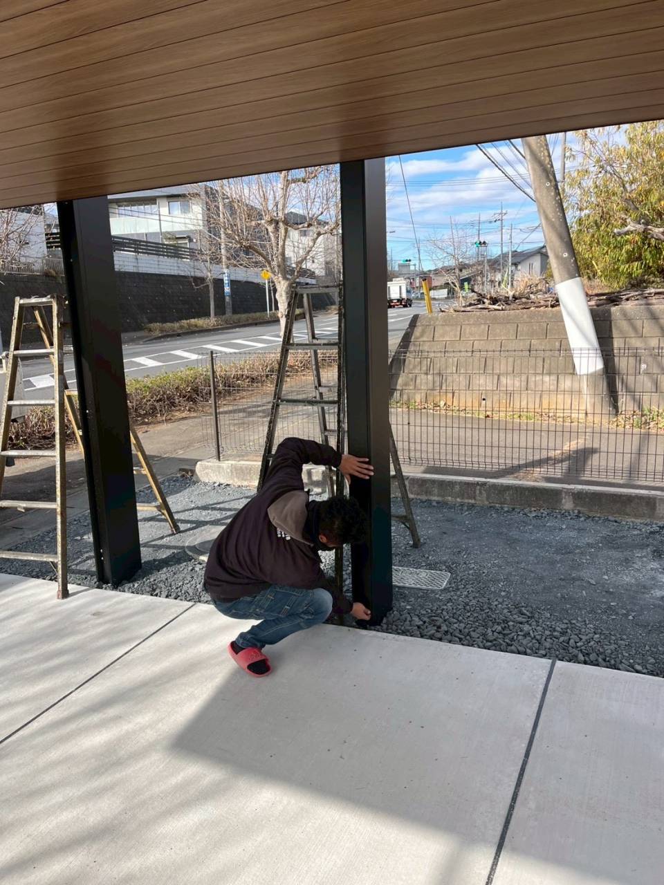 茨城県にて外構工事中です☆