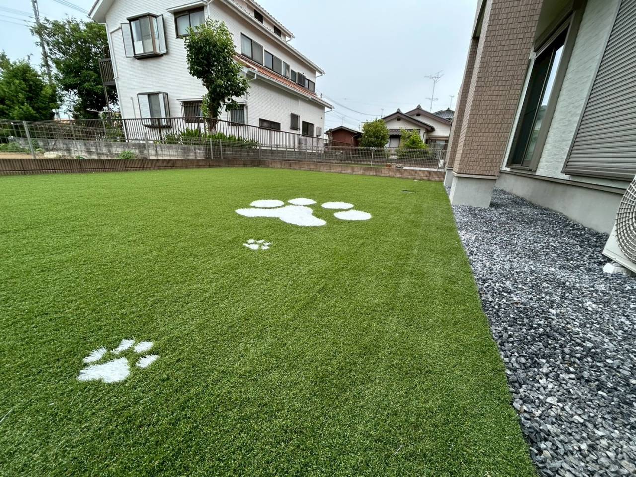 埼玉県久喜市　人工芝施工