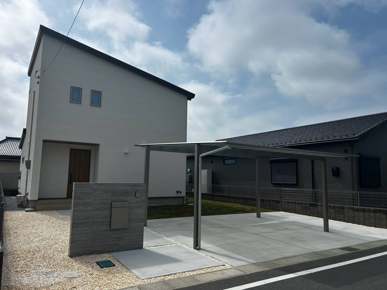 群馬県館林市　新築外構工事施工