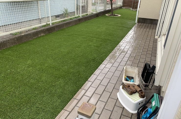 東京都町田市にて人工芝の施工完了致しました☆