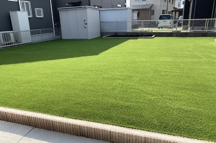 栃木県栃木市　人工芝の施工完了致しました☆